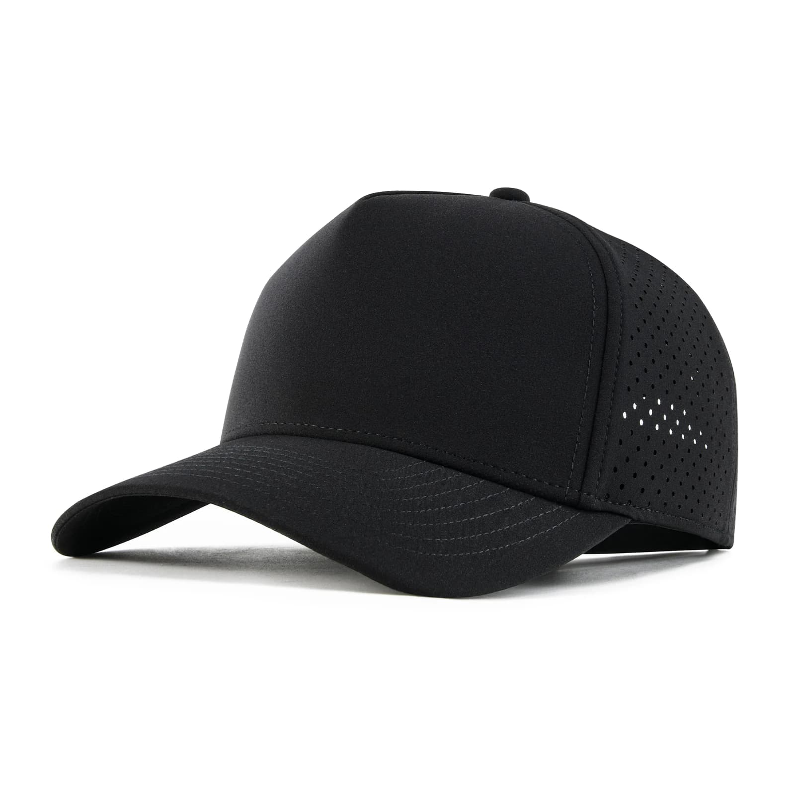 BOTVELA Performance Herren Verstellbare Snapback Baseballkappe Belüftete Laserperforierte Mesh-Kühlkappe