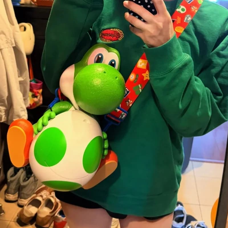 Offizieller Nintendo Yoshi Popcorn-Eimer im Stil des Super Mario Galaxy Films, leuchtender Luma-Stil, multifunktionaler Getränkebecher für Fans