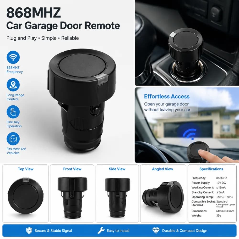 Für Hormann HSZ1 868 BS Handsender Auto Zigarette Leichter Klon HSE4 868 BS 868 MHZ BiSecur Garage Fernbedienung