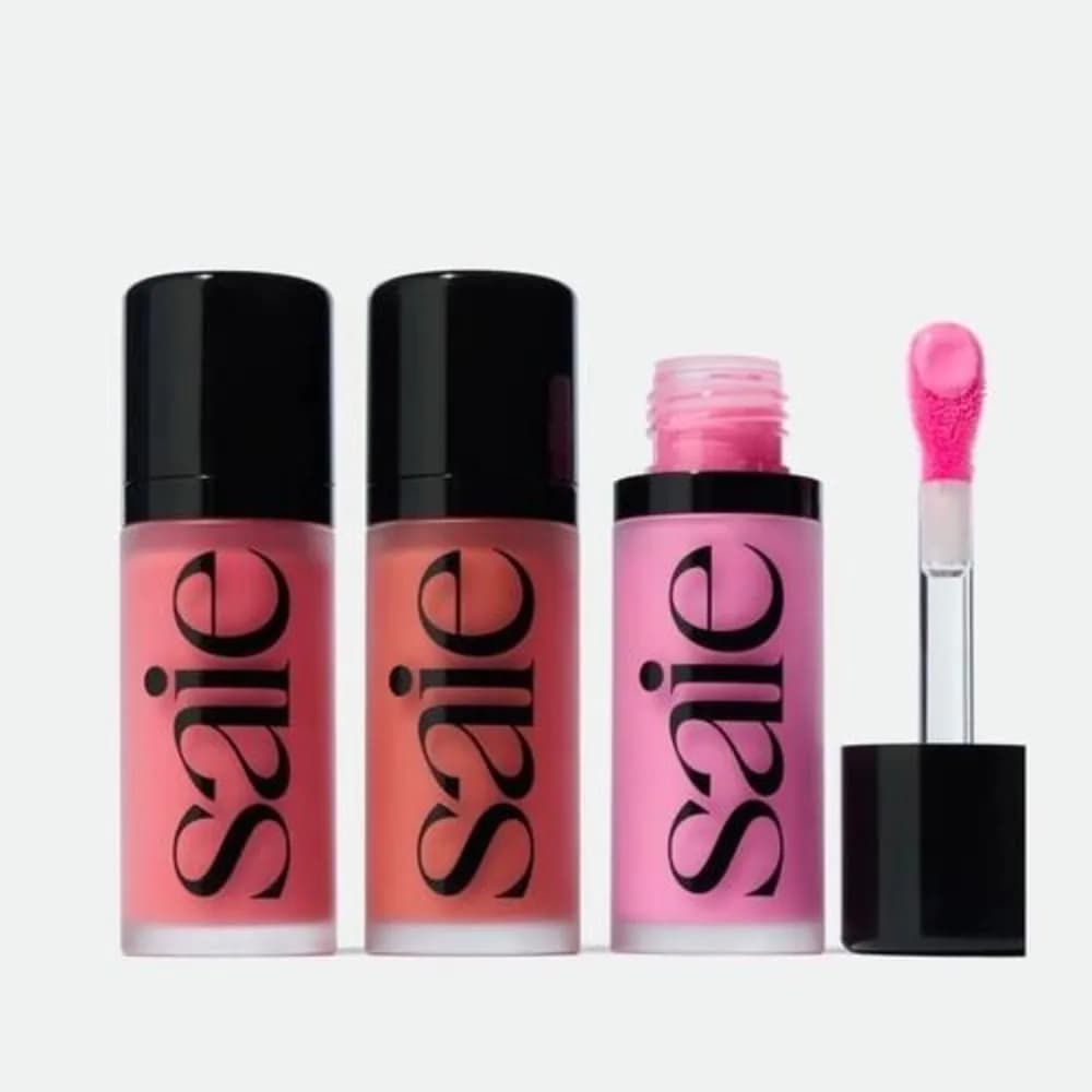 Saie Liquid Blush Highlighter Contouring Illuminating Shimmer Powder Schnell trocknend, nicht klebrig, natürliches Gesichts-Make-up, weiche Textur