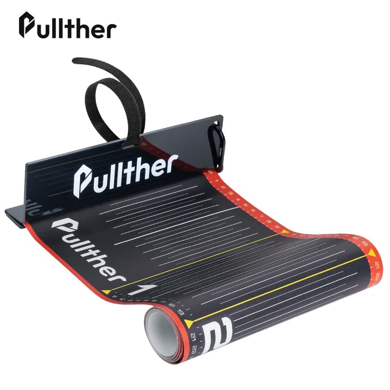 Pullther Wasserdichtes Fisch-Messlineal 135cm Faltbares PVC-Fisch-Messband Aufkleber Angelzubehör Tackle-Werkzeug