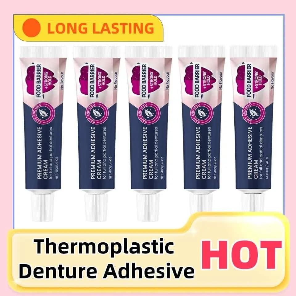 1/3/5 Stück Neuer thermoplastischer Prothesenkleber, langlebiger Prothesenfixierkleber, verbessert den Komfort, Prothesenpflegeprodukte