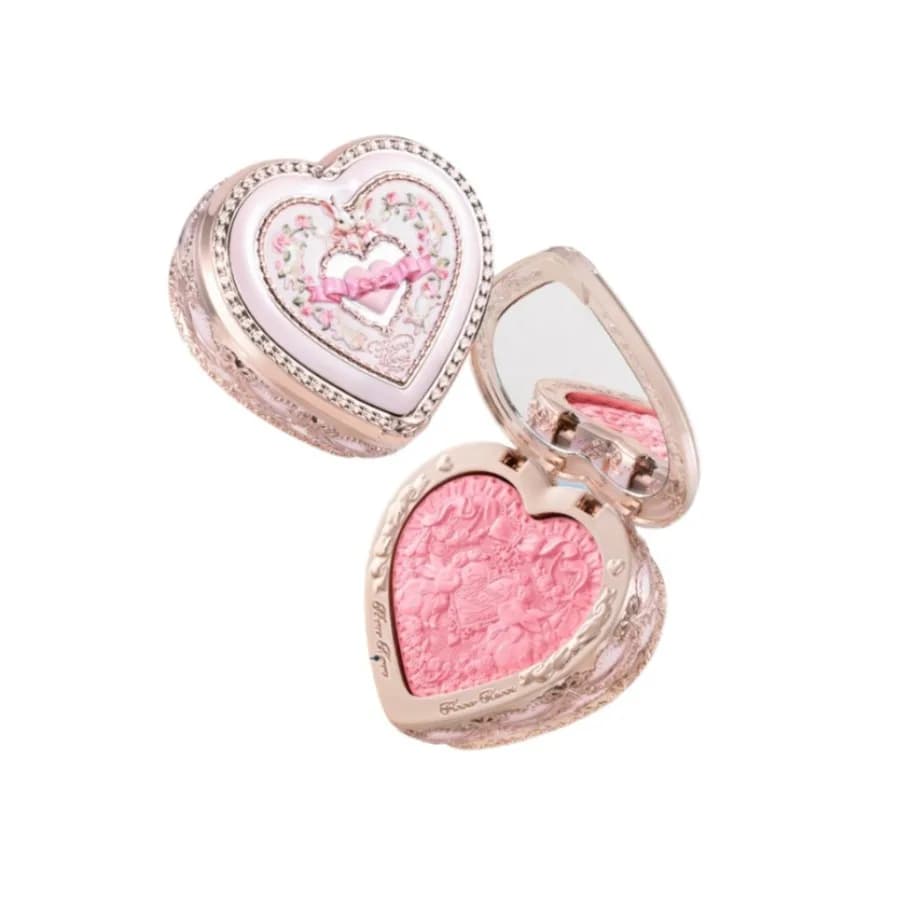 Flowerknows Garden Rose Blush Puder-Rouge für die Wangen, Tierversuchsfreies Make-up - Formt, Konturiert das Gesicht für einen Natürlichen Matten