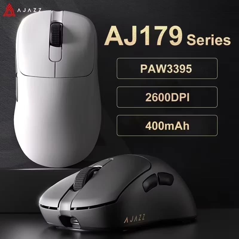 AJAZZ AJ179 Leichte Kabelgebundene und Kabellose Maus Ergonomische Makro-Gaming-Maus Geeignet für Personalcomputer und Laptops