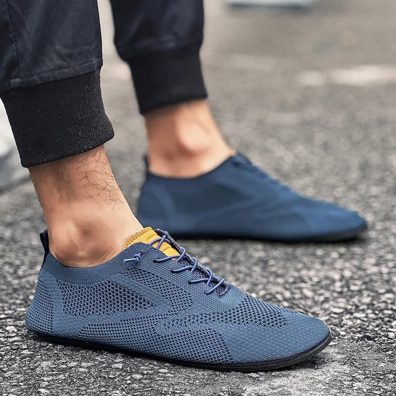 MAEDEF Männer Schuhe Mesh Atmungsaktive Haus Schlafzimmer Hausschuhe Dünne Unterseite Licht Bequeme Einfarbig Flache Schuhe Casual Walking Schuh