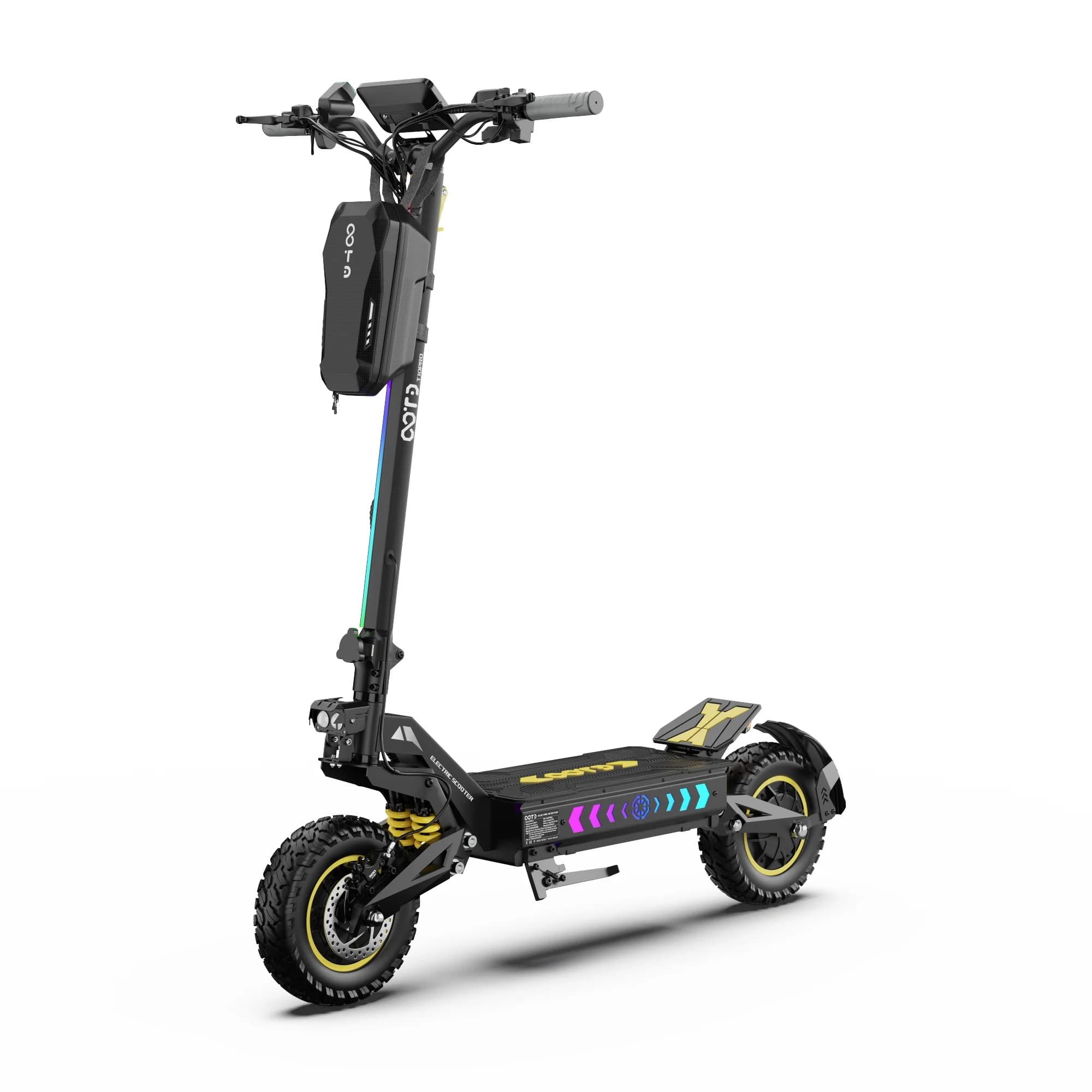 OOTD T10PRO E-Scooter 2600W Spitzenleistung 52V23.4Ah Doppelte Hydraulische Bremse Elektroroller 11-Zoll Offroad-Reifen Faltbarer E-Scooter
