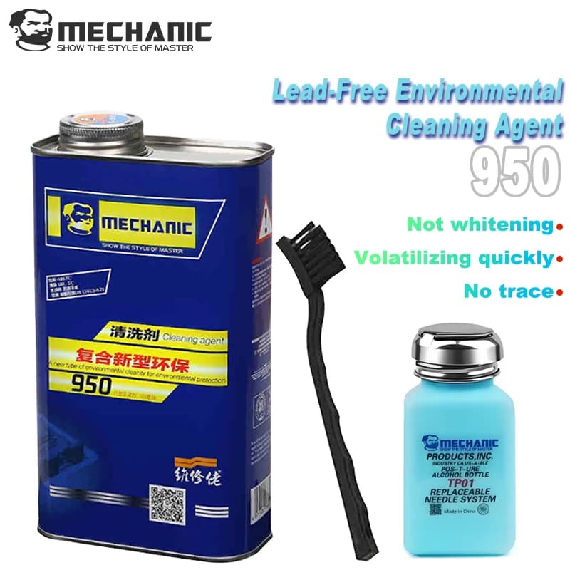 MECHANIC 950 750 g Lötflussmittel, saubere Flüssigkeit, Reparatur von Telefonplatinen, Entfettungsöl, Reinigungsmittel, Lötfleckenentferner