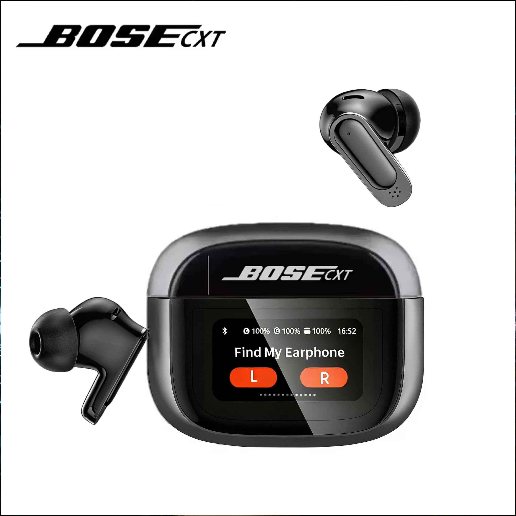 BOSECXT V11 TWS Drahtlose Kopfhörer Touchscreen Digital Display Bluetooth Headset In Ear ANC Noise Reduction Kopfhörer Mit Mikrofon