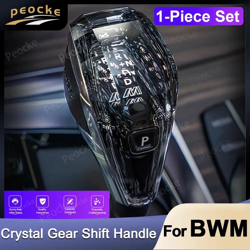 Crystal Schaltknaufhebel 3 4 5 Serie F10 F06 f07 f12 F30 f32 F34 F31 f36 F20 Psychedelic Crystal Gear Griff 1-teiliges Set