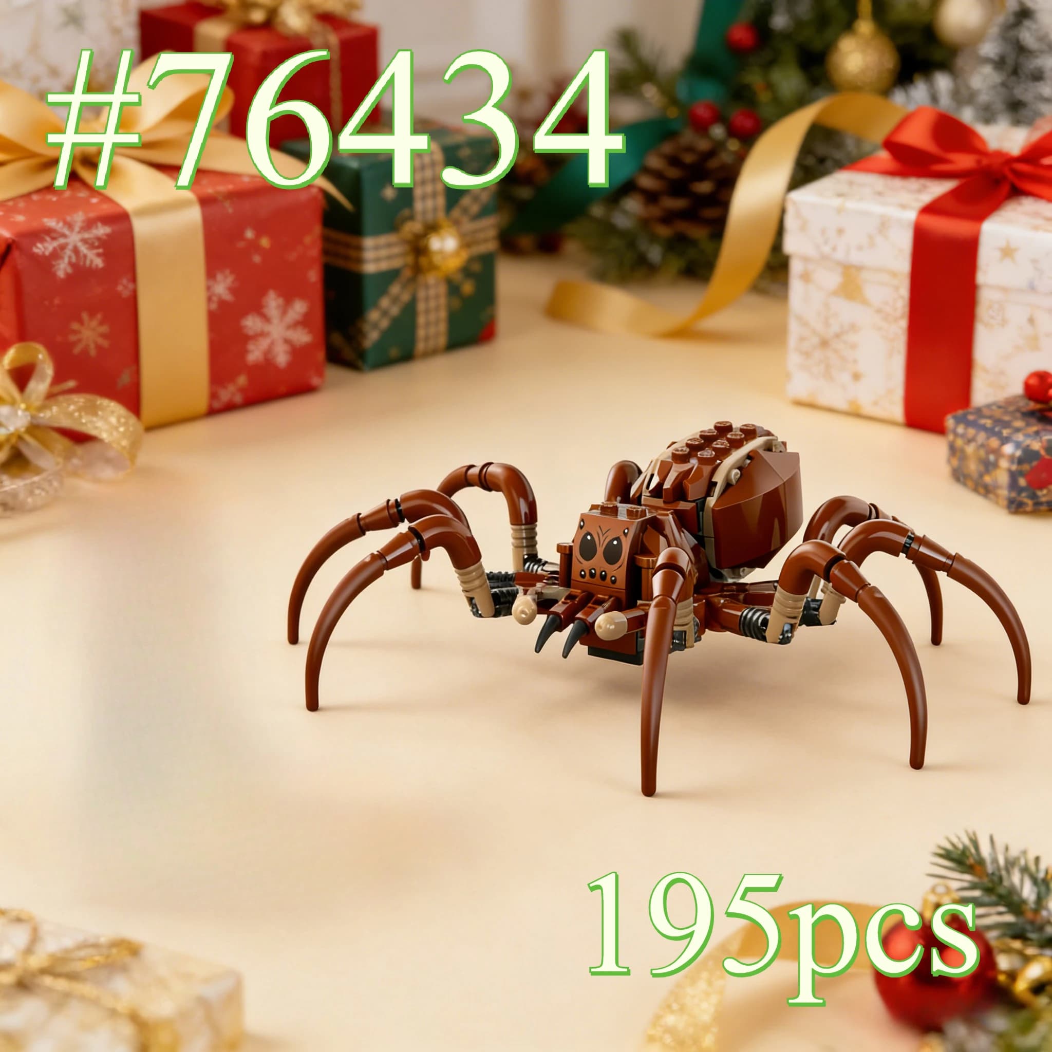 Magic Adventure Small Spiders 76434 Bausteine-Sets, geeignet für Weihnachtsgeschenke, kompatibel mit Legoed Particles, 195 Stück.