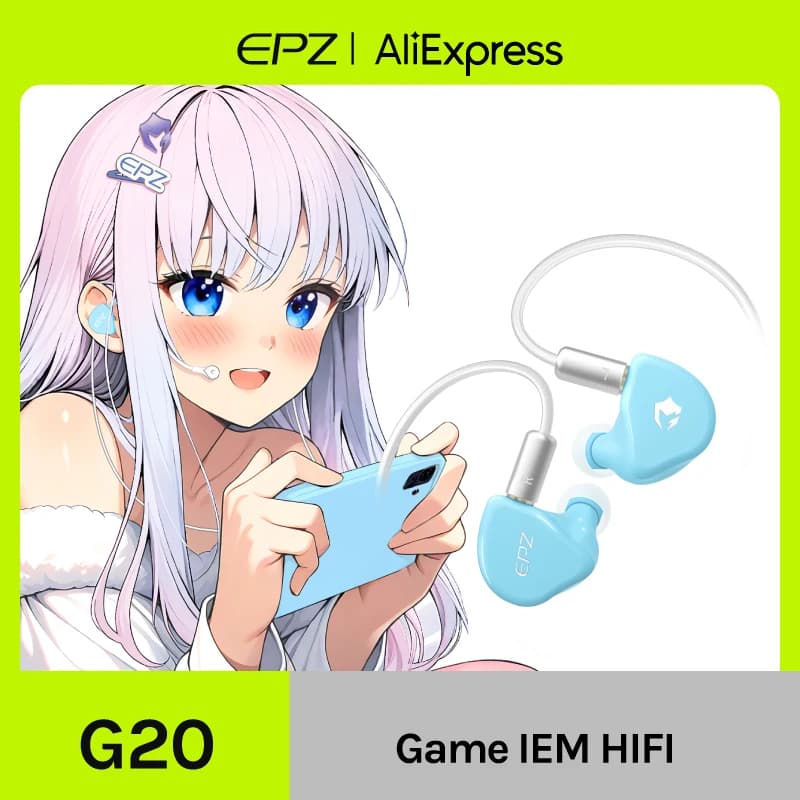 EPZ G20 Kabelgebundene Kopfhörer HIFI Musik IEM In-Ear-Kopfhörer Gaming-Headset Typ C 1,8M/3,5MM Kopfhörerkabel