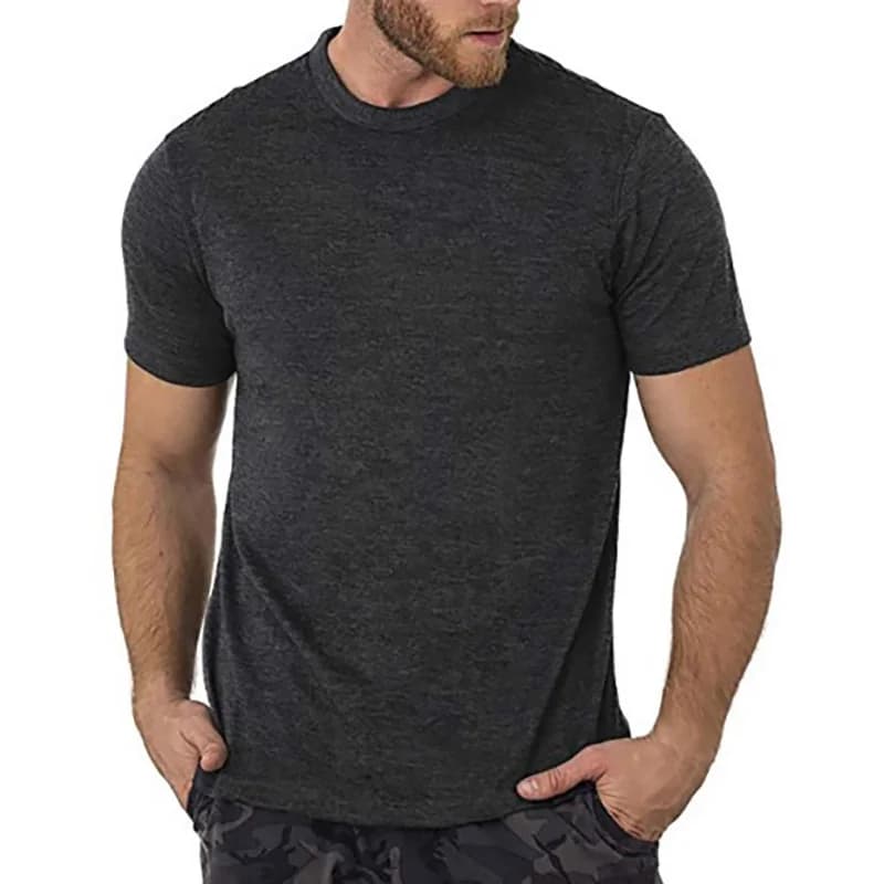 Herren-T-Shirt aus 100% superfeiner Merinowolle, 180 g/m², Basisschicht, feuchtigkeitsableitend, atmungsaktiv, schnelltrocknend, geruchshemmend,