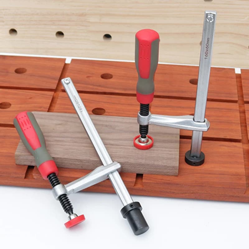 1pc Holzbearbeitung Desktop Schnell Wirkende Halten Unten Clamp Desktop Clip Hand verdrehen Clip Für Holzbearbeitung Bänke 19/20MM Loch Werkzeug