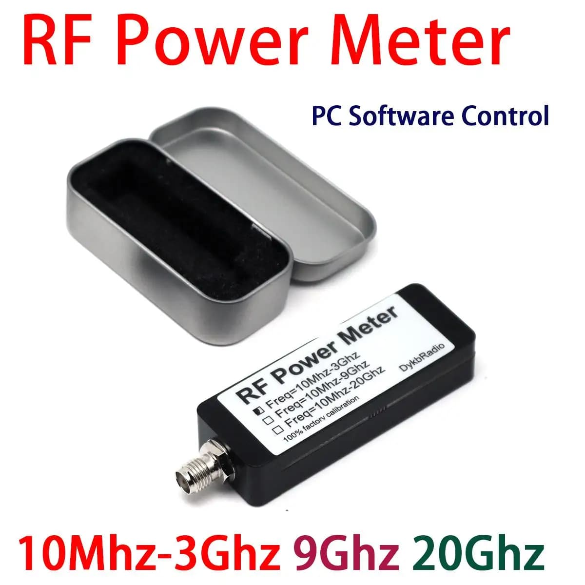 10 MHz-20 GHz USB RF Leistungsmesser PC Software Steuerung UAV Drohne Bild Datenübertragung Messen Sie Leistungssignal Erkennungskalibrierung