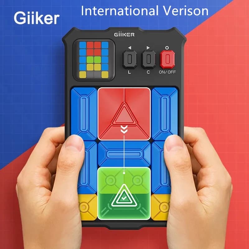Giiker Super Slide Huarong Road Smart Sensor Spiel 500+ Level UP Brain Teaser Puzzles Interaktives Zappelspielzeug für Kinder Geschenke