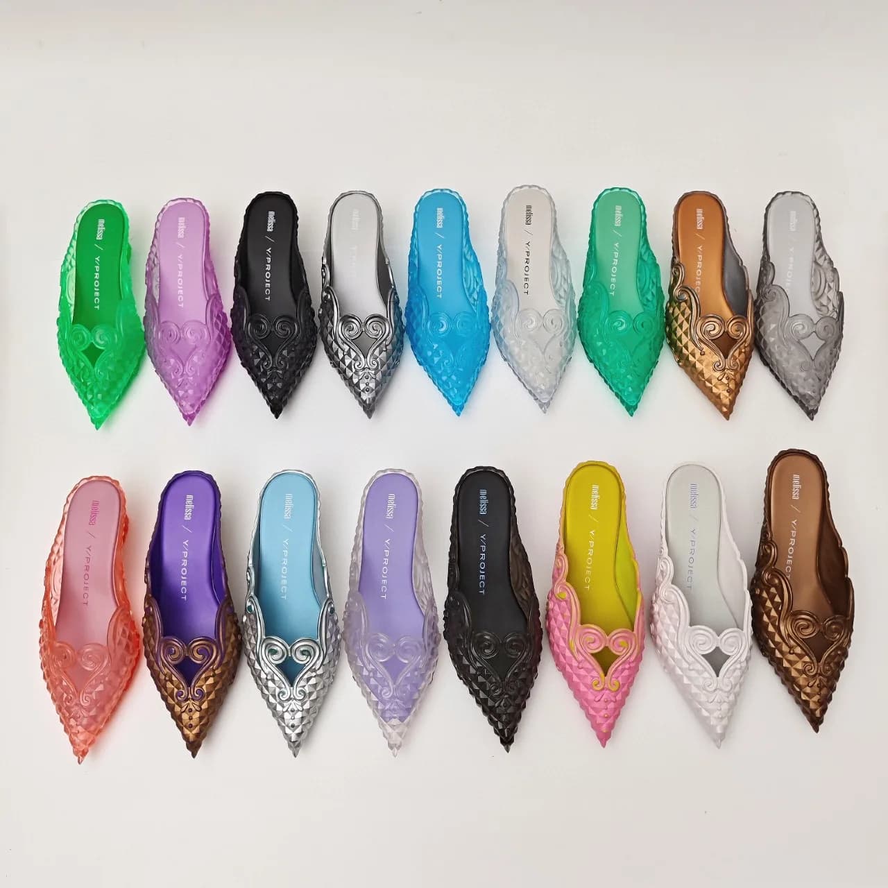 Damen-Sandalen, 2025, Frühling, Melissa, Damen-Slingback-Schuhe, modische Damen-High-Heels, eleganter mittlerer Absatz, spitze Zehen, Slip-on-Sandale