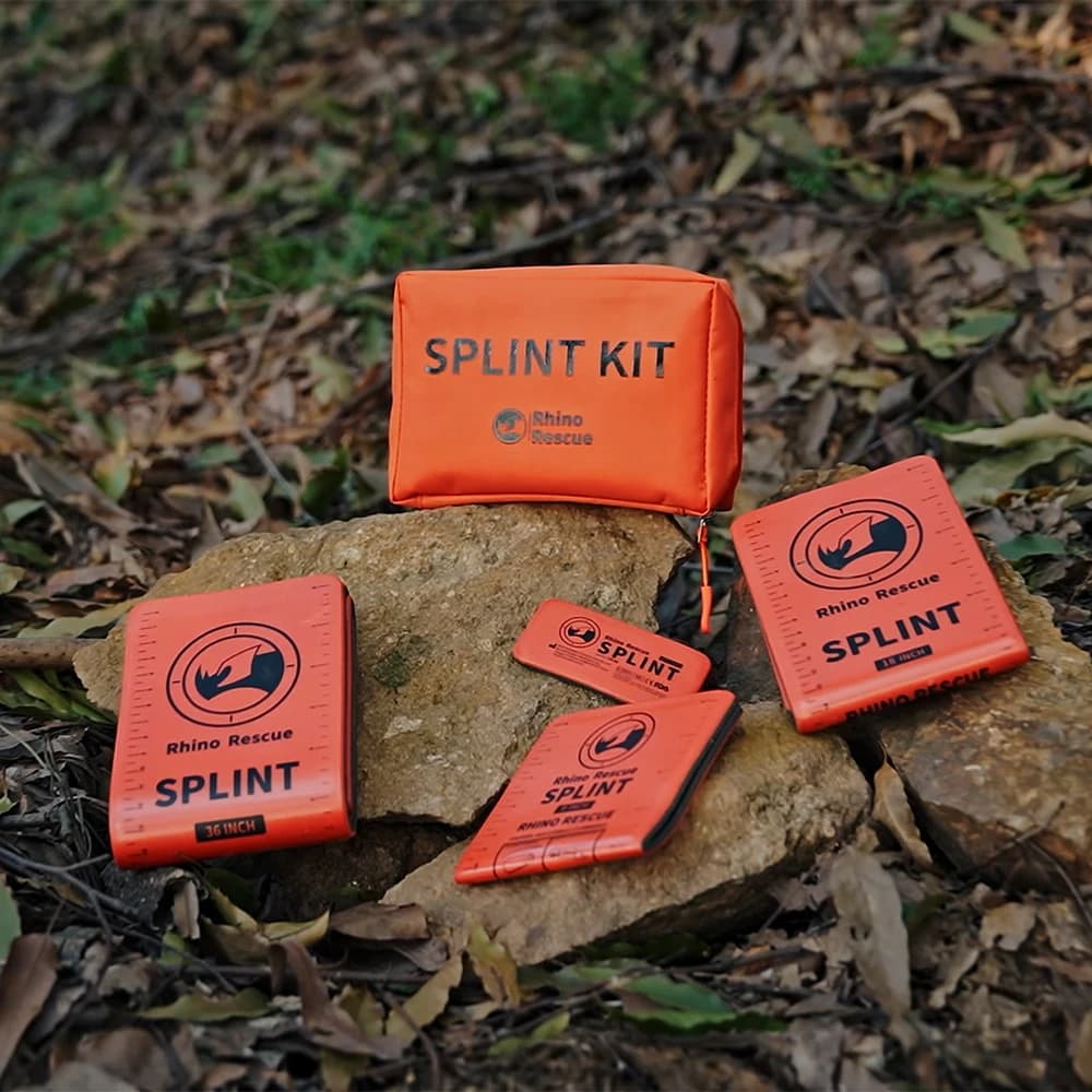 Rhino Rescue Splint Kit Wiederverwendbarer Survival Combat Erste Hilfe Medizinisches taktisches Feld