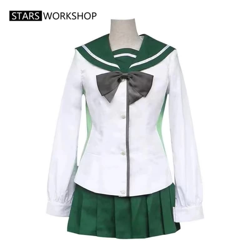 Anime Highschool of the Dead Rei Miyamoto Saeko Busujima Saya Takagi Cosplay Kostüme Fujimi High School Uniform Matrosenanzug