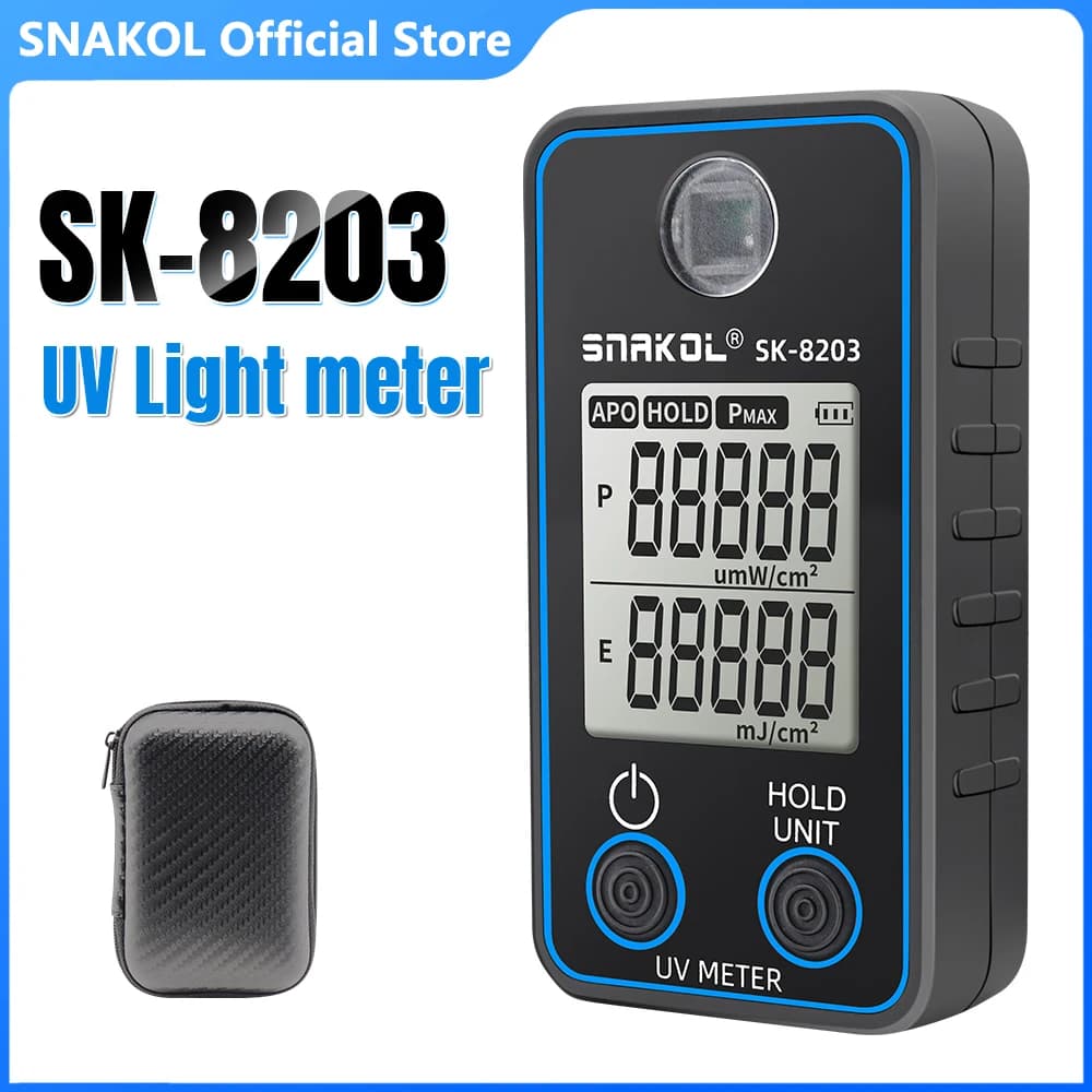 SK8203 Digitales UV-Illuminometer, professioneller UV-Tester, UV-Messgerät, UVB-Messung, tragbares Photometer, Uveometro-Detektor
