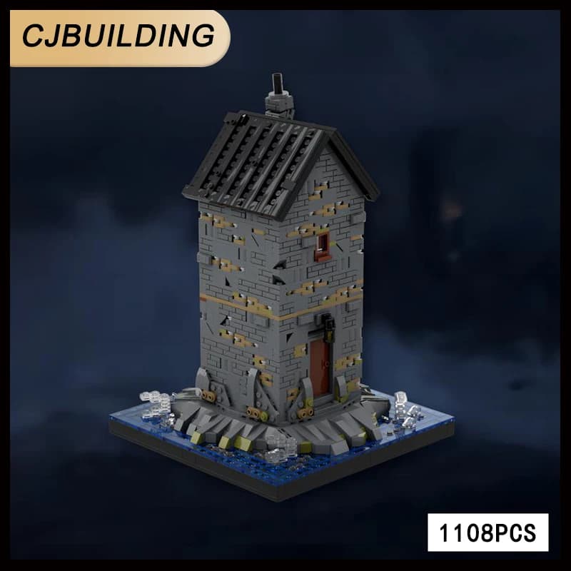 1108 stücke Klassische Film Szene MOC Hut Auf Den Rock Baustein Schloss Modell DIY Montage Ziegel Spielzeug Für Sammler MOC- 124503