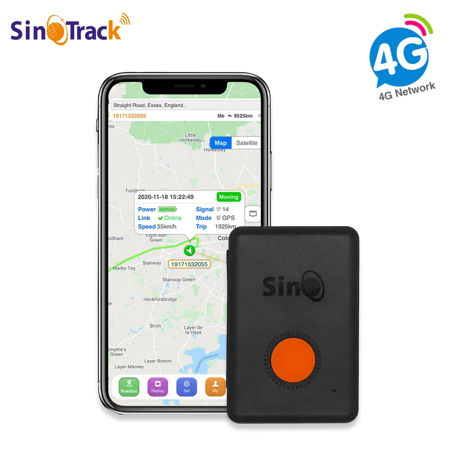 4G SinoTrack ST-904L Mini-GPS-Tracker mit eingebauter Batterie, wasserdicht, für Kinder, persönliches Auto-Haustiergerät mit kostenloser