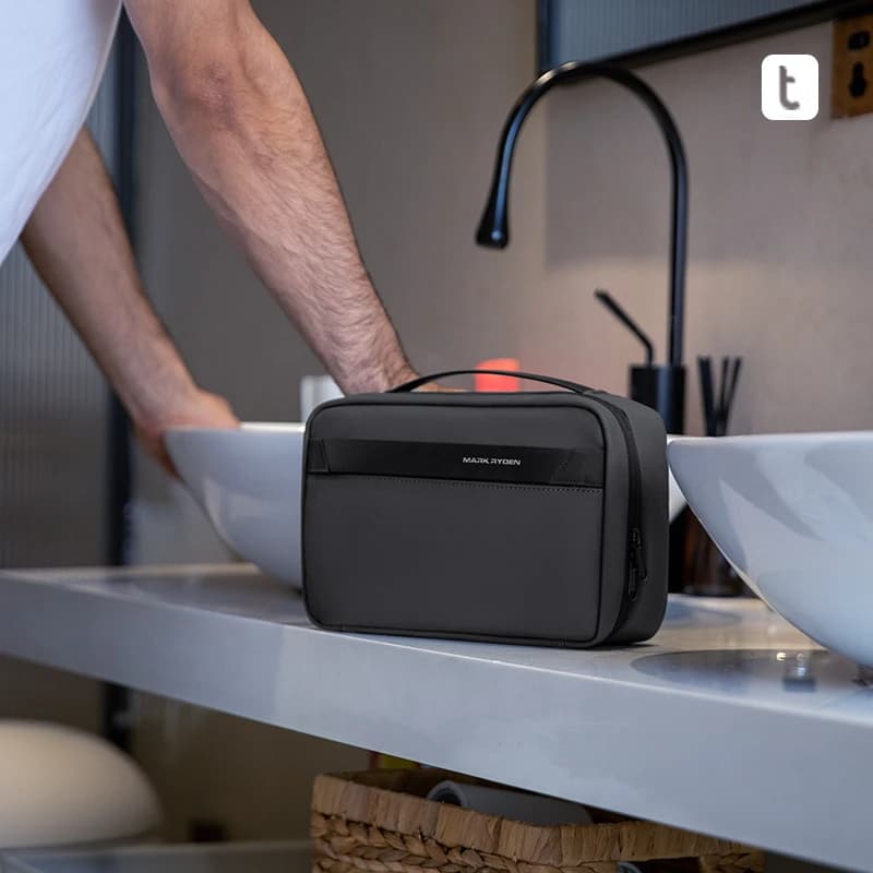 Reise-Kulturbeutel für Herren, Geschäftsreise, Gods, Trocken- und Nasstrennung, Fitness-Badetasche, wasserdichte Make-up-Aufbewahrungstasche, L_MR86