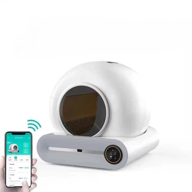 EU Lager voll automatische Smart Cat Katzen toilette selbst reinigende große Kapazität Katzen toilette App Smart Control, Tier bedarf