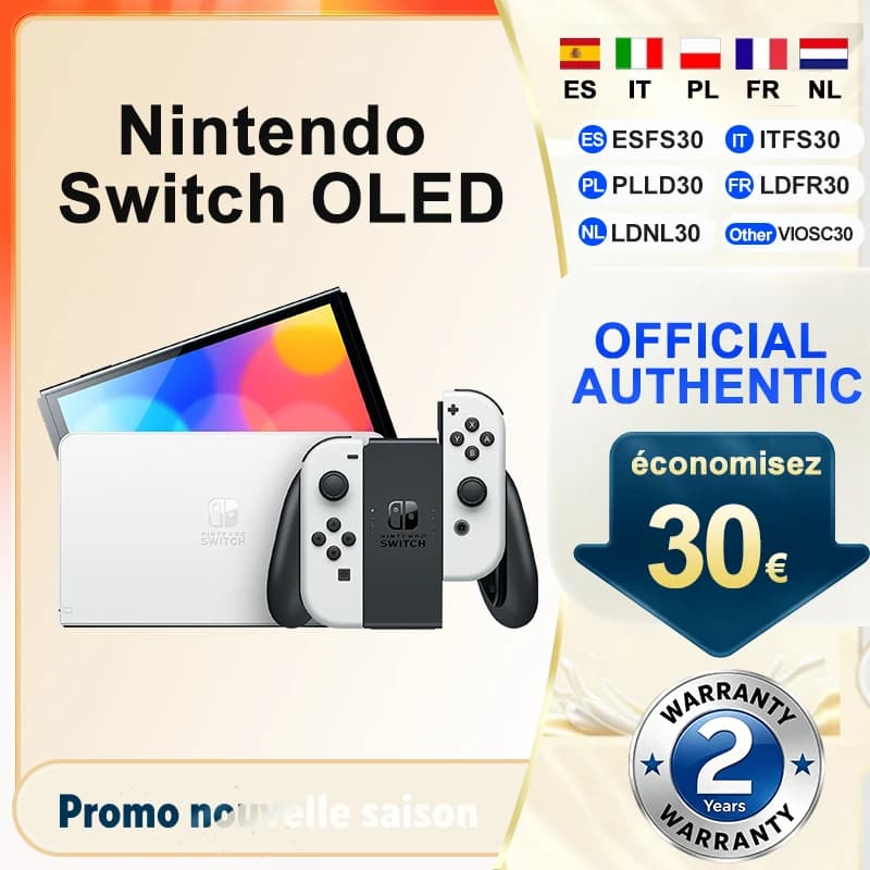 Nintendo Switch OLED-Modell Joy-Con-Controller Verbessertes Audio Einstellbare Konsole Stabiler TV-Modus Videospielmodell 7-Zoll-Bildschirm