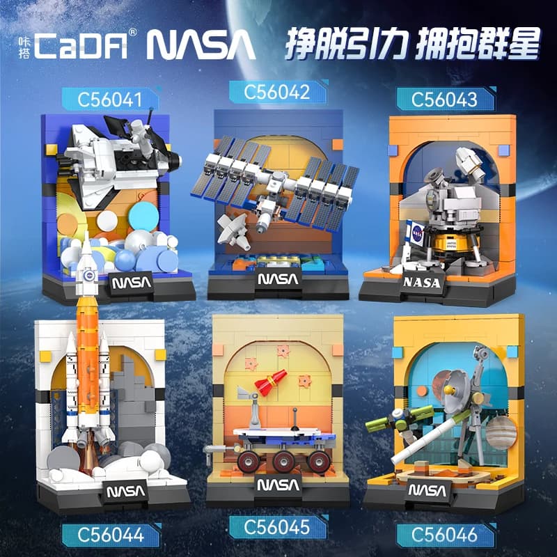 Cada NASA Luft- und Raumfahrt Rakete Bausteine Stadt Technische Raum Launcher Astronaut Figur Ziegel Spielzeug Für Kinder Geschenke