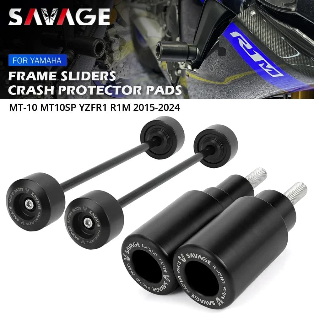 Für Yamaha YZF R1 R1M MT10 MT-10 SP Rahmen Slider Crash Protector Motorrad Rad Gabel Achse Slider Schutz Motor Crash Pad