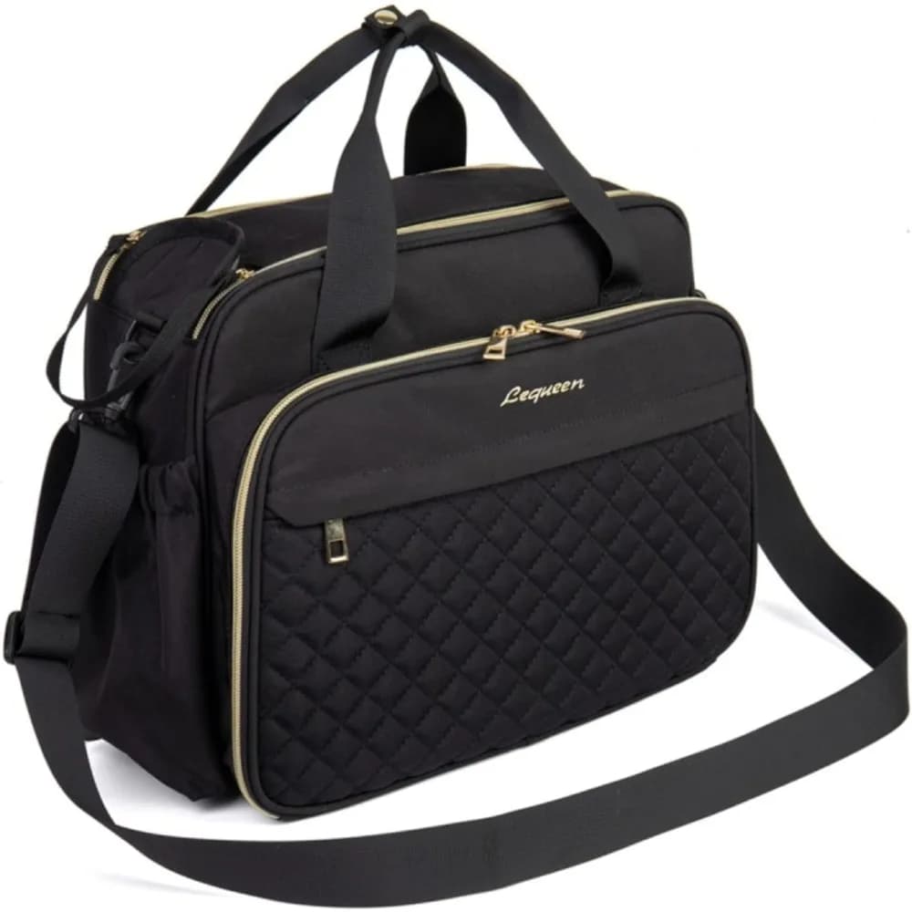 Baby-Crossbody-Wickeltasche, Baby-Wickeltasche, große Schultertasche mit weitem Öffnung, Reise-Messenger-Umhängetasche, Mama-Baby-Wickeltasche