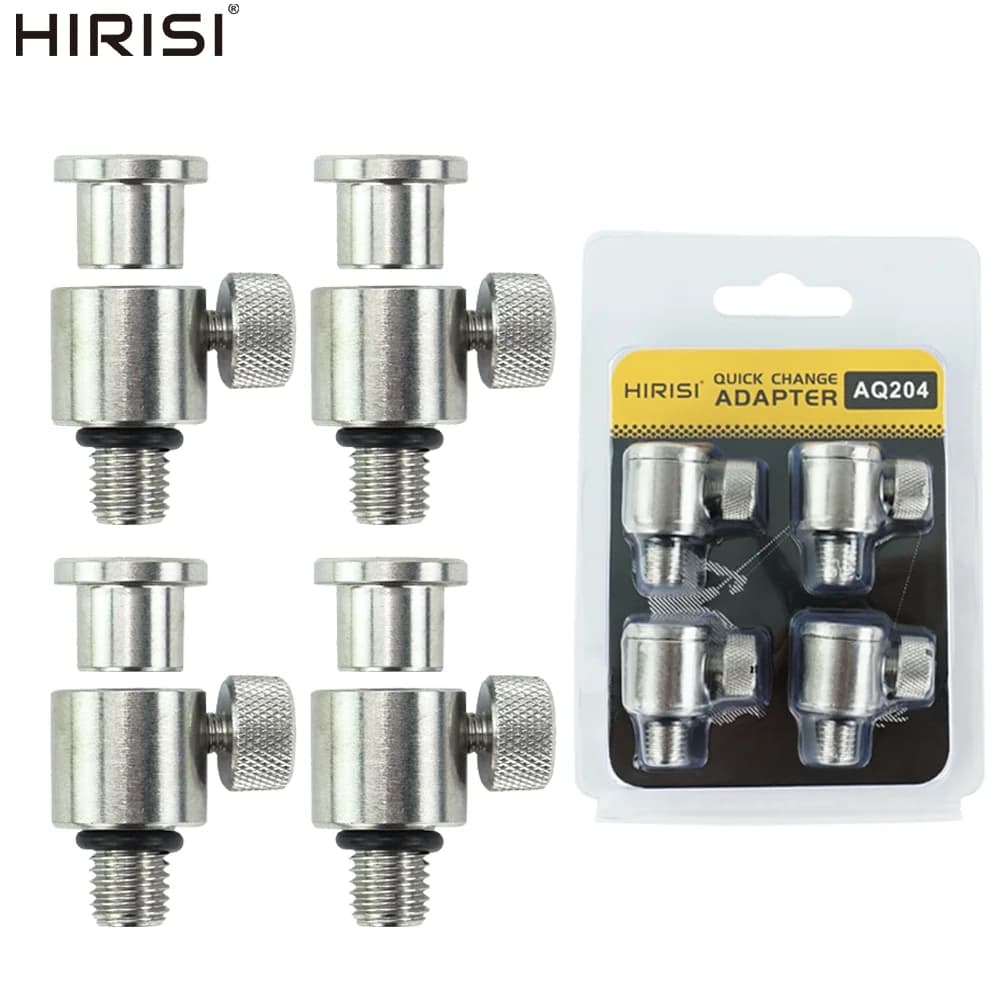 Hirisi Karpfen Angeln Alarm Adapter Edelstahl Schnell Ändern Stecker Für Karpfen Angeln Alarme Rod Pod Bank Sticks