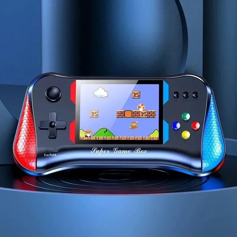 Die x7m Handheld-Spielkonsole mit Farbdisplay bietet 500 brandneue, retro- und klassische Spiele für Kinderspielzeug und Geschenke.