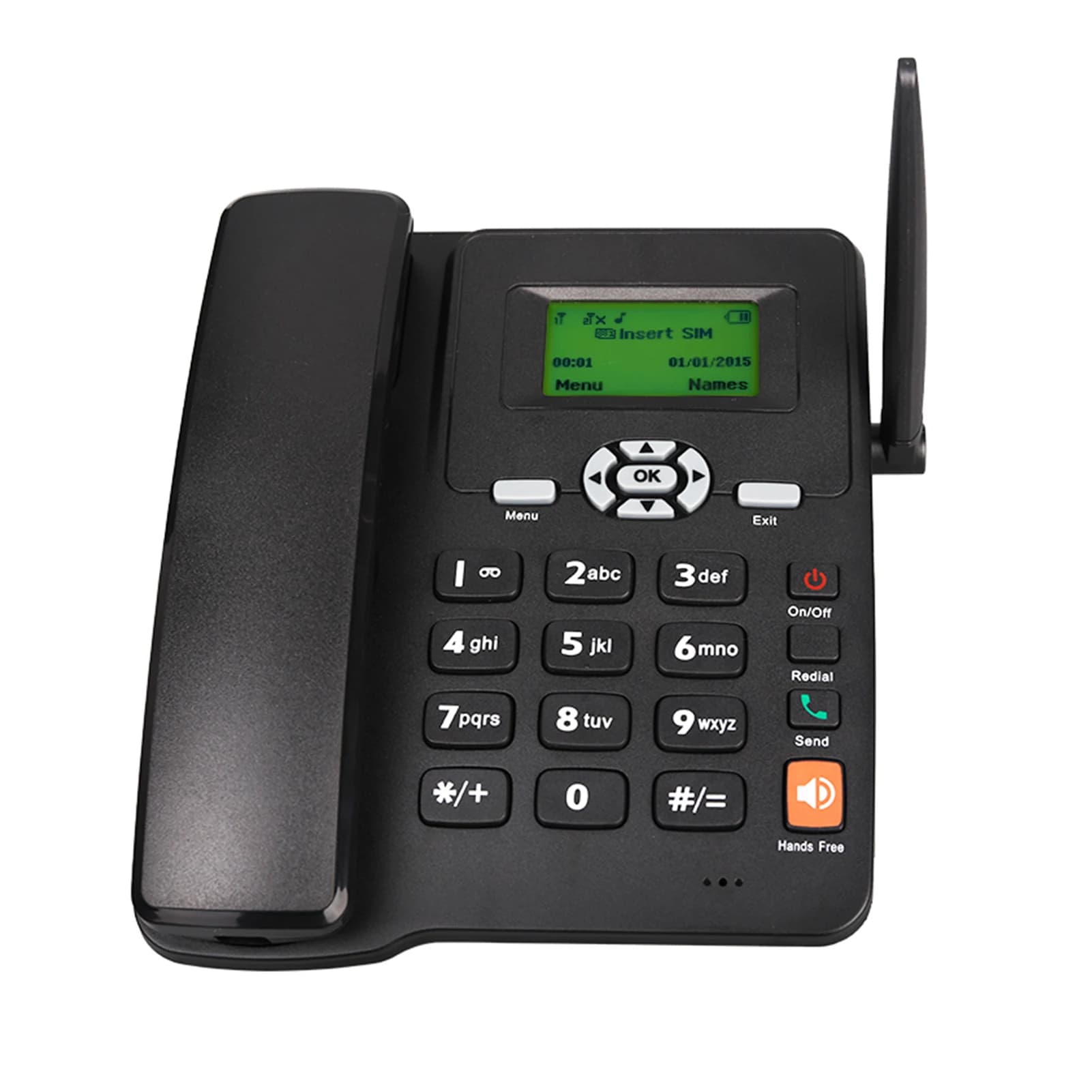 Unterstützung für Desktop-Telefone für schnur lose Telefone gsm 850/900/1800/1900MHz Dual-SIM-Karte 2g festes Mobiltelefon mit Antennen funk alarm