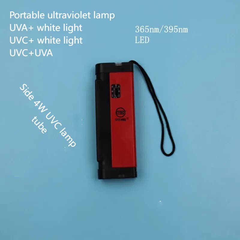 Tragbare UV-Lampe, UV-Analysator, UVA+UVC, Dualband-UV-Analyselampe, 254 nm, 365 nm