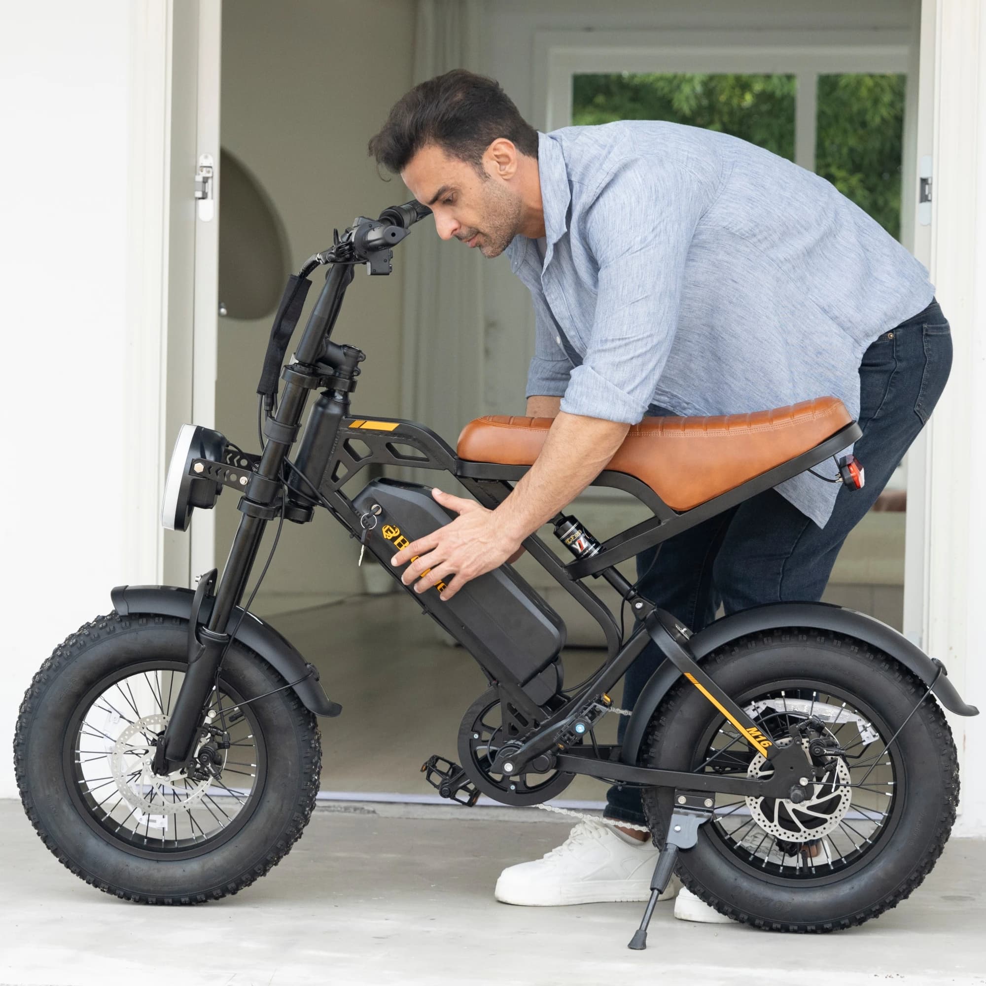 16 Zoll x 4,0 Fat Tire E-Bike Offroad – Bodywel M16 E-Bike 48V 13Ah herausnehmbarer Akku CE-zertifiziertes Erwachsenen-Elektrofahrrad