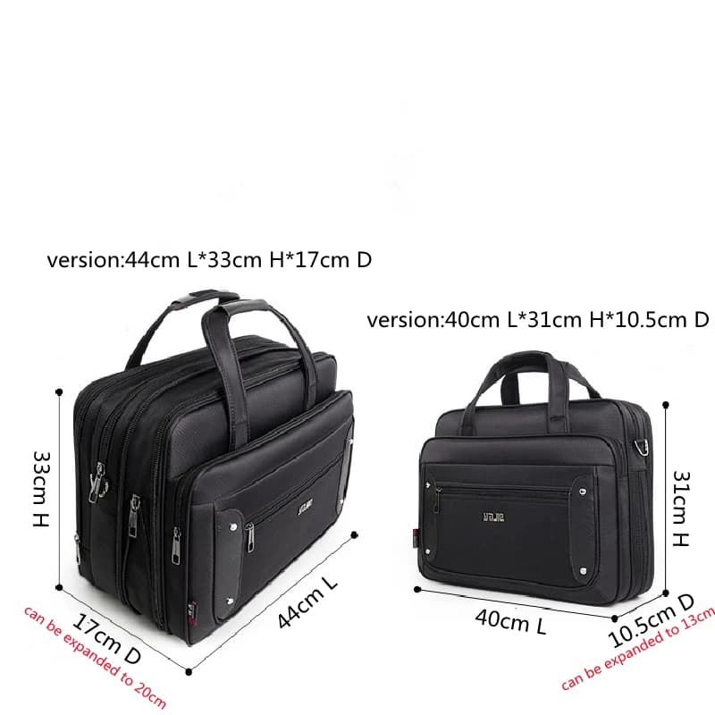 Nesitu Große Kapazität Männer Aktentasche Business Tasche 14 Zoll 15,6 Zoll 17,3 Zoll Laptop Handtaschen Schulter Messenger Tasche M6606