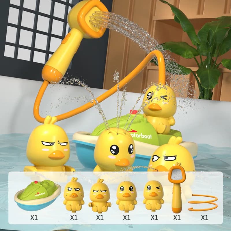 Baby Dusche Badezimmer Wasser Spielen Kleine Gelbe Ente Blume Dusche Göttliches Gerät Wasser Spray Wasser Spielen Spielzeug