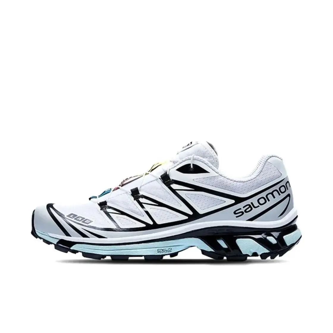 Salomon XT-6 Outdoor-Performance-Laufschuhe für Wandern und Trail-Sportarten (Weiß/Schwarz)