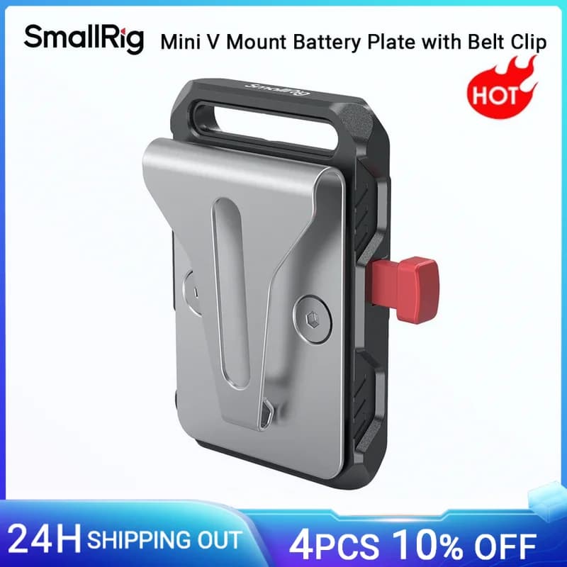 Small rig Mini-V-Mount-Batterie platte, V-Lock-Batterie platte mit Gürtel clip für Kamera-Netzteil-