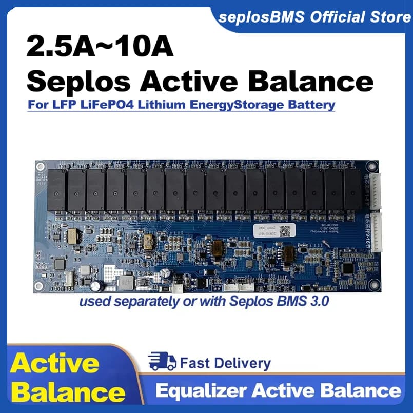 Seplos 10A 2,5A Active Balance Board Active Balancer für LFP Li-Ion LiFePO4 Lithium-Energiespeicherbatterie Seplos BMS 3.0 Version