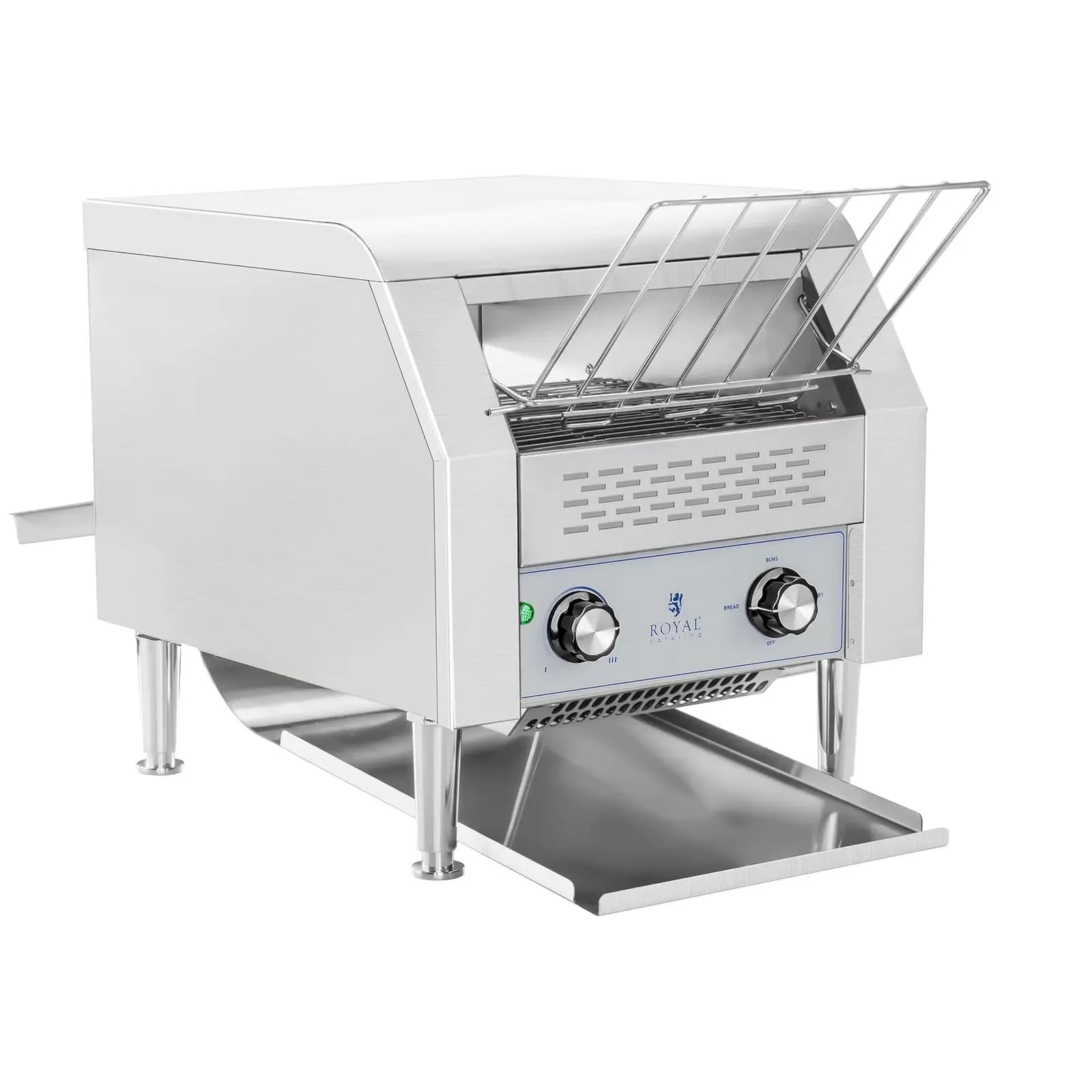 Durchlauftoaster 2200 W 7 Geschwindigkeiten 3 Heizstufen - Gastro-toaster by Royal Catering