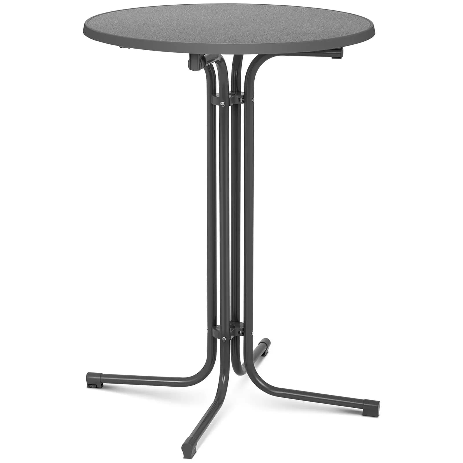 Stehtisch Ø 80 cm Klappbar Grau Royal Catering - Klapptische by