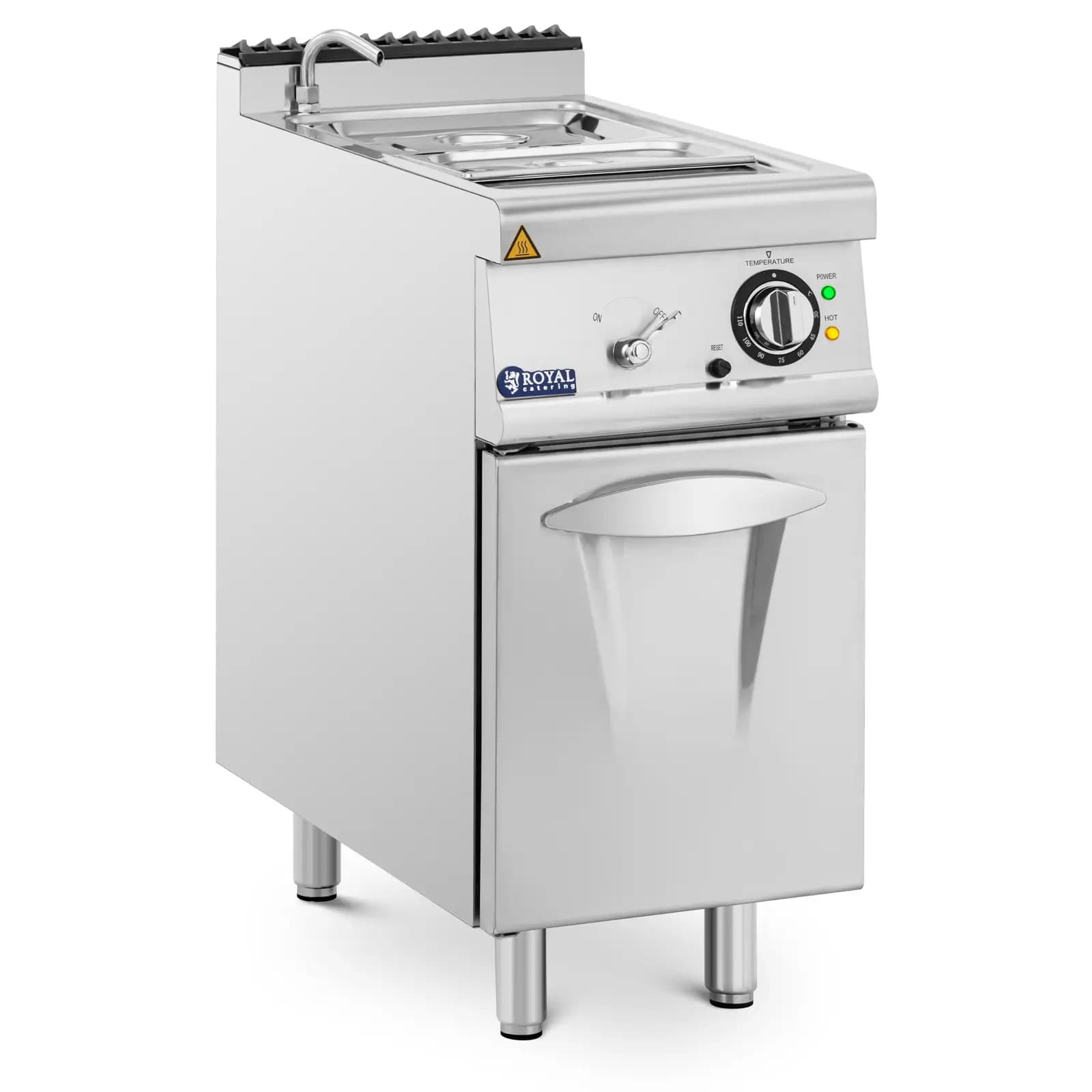 Bain-marie 3000 W GN 1/2 GN 1/3 Wasserhahn Unterschrank (40 x 73 cm) Royal Catering - Bain Marie und Bain Marie Wagen by