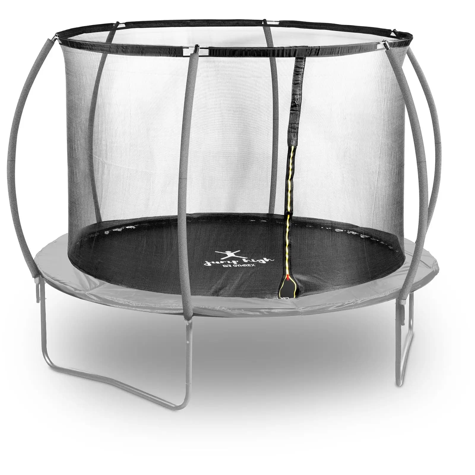 Gartentrampolin Ø 305 x 180 cm 100 kg Netz Schwarz/grau - Trampoline by Gymrex
