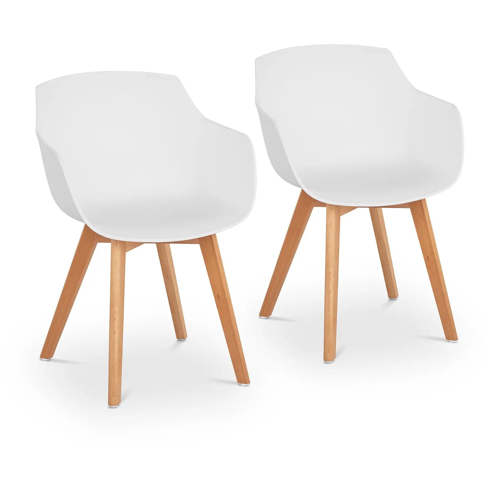 Stuhl 2er Set bis 150 kg Sitzfläche 41 x 40 cm Weiß - Stühle by Fromm & Starck