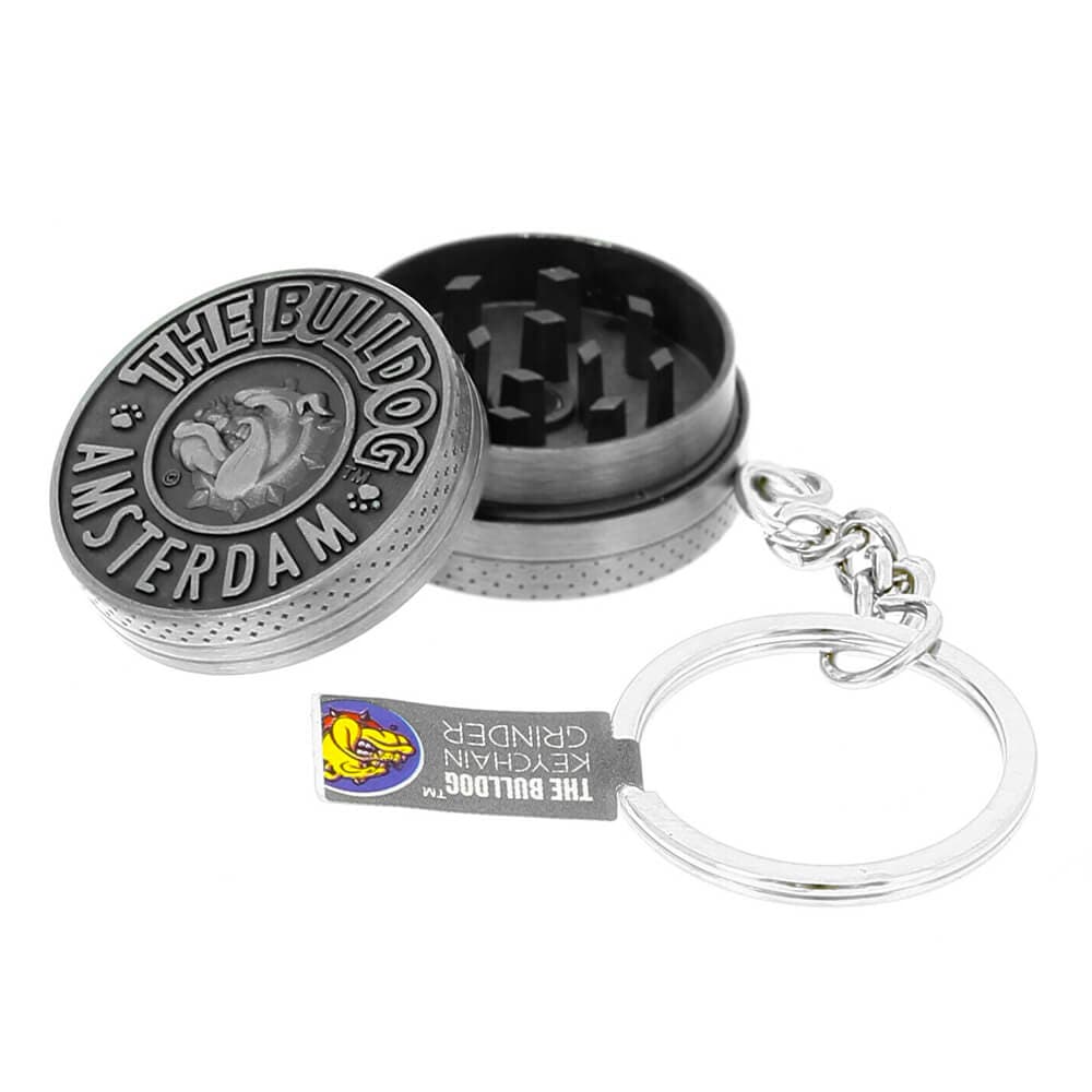 The Bulldog Schlüsselanhänger mit Mini Grinder