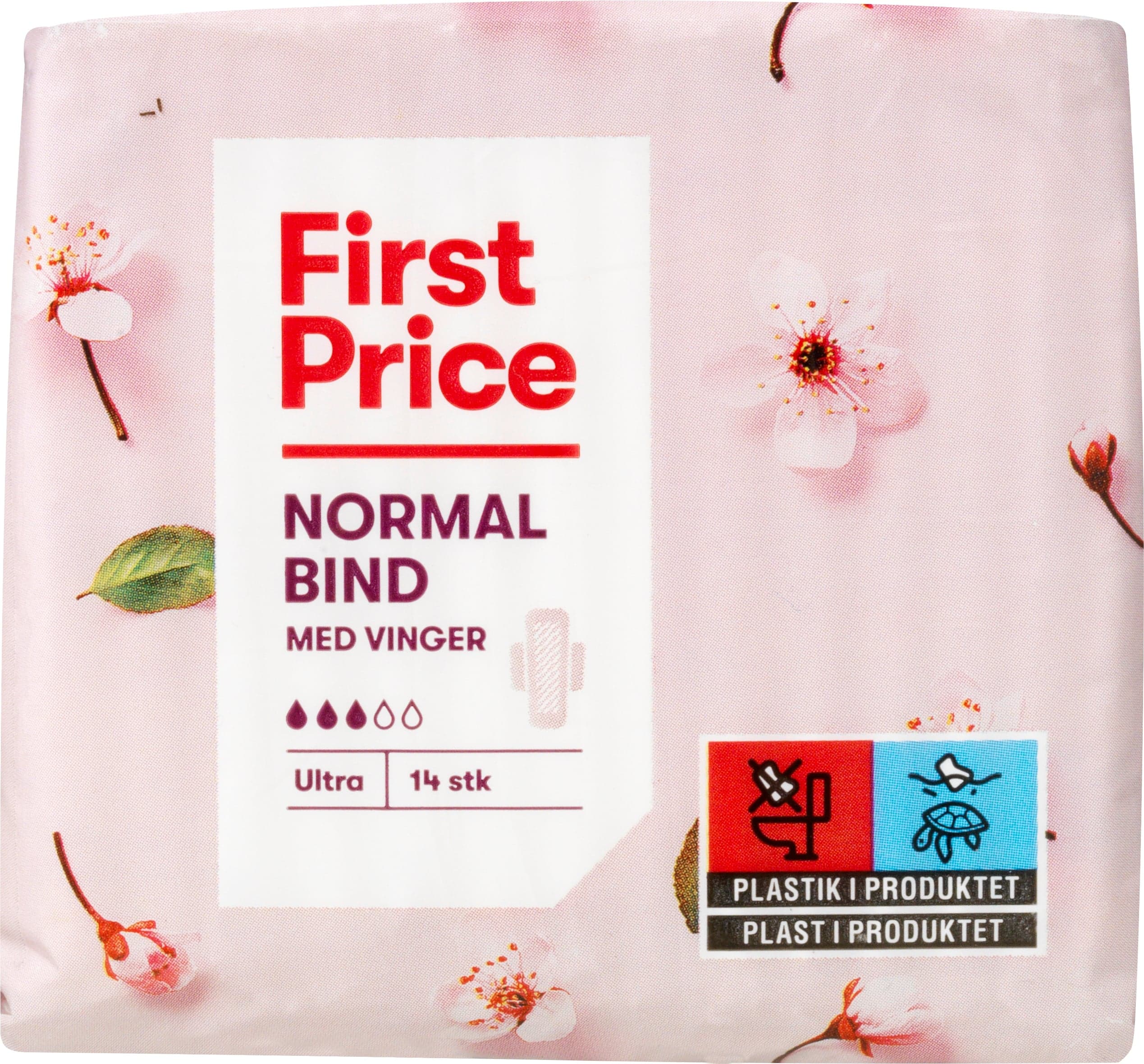 First Price Damenbinden mit Flügeln Normal 14 Stück