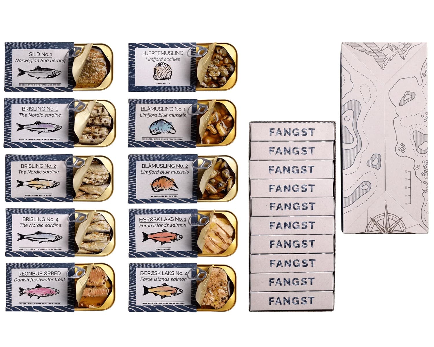Fangst Explorer Gift Box 10 pcs - 5 à 100 g, 5 à 110 g