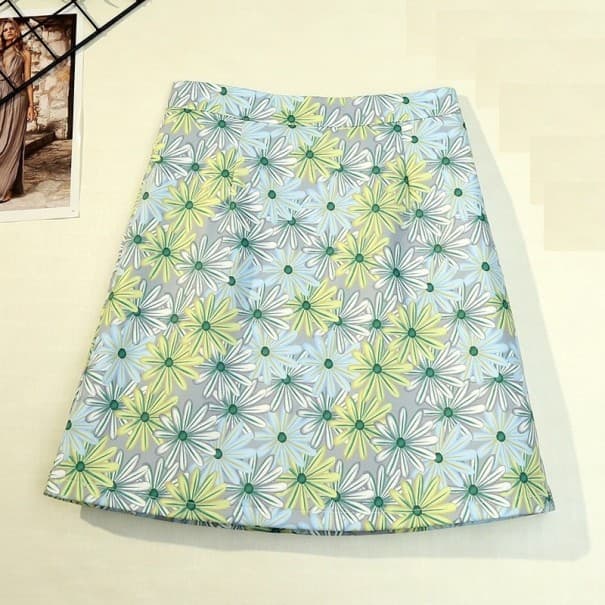Damen-Minirock mit Blumen A1062 S 7